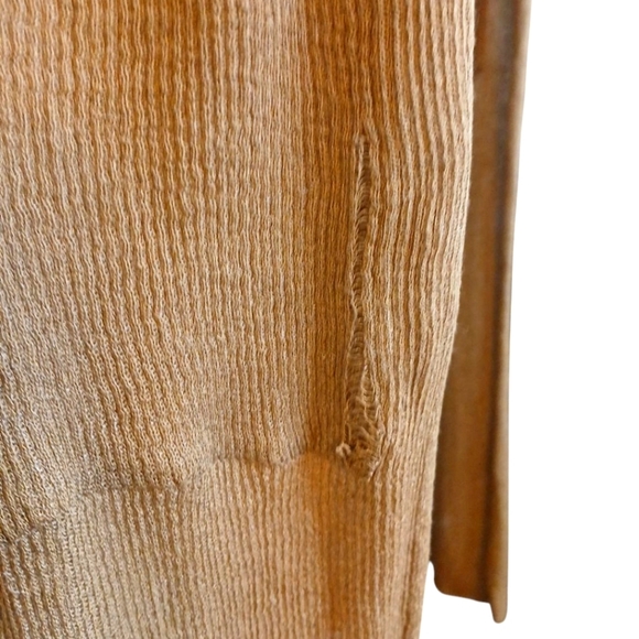 Zara Long Brown Open-Front Cardigan Size Small - Picture 6 of 7